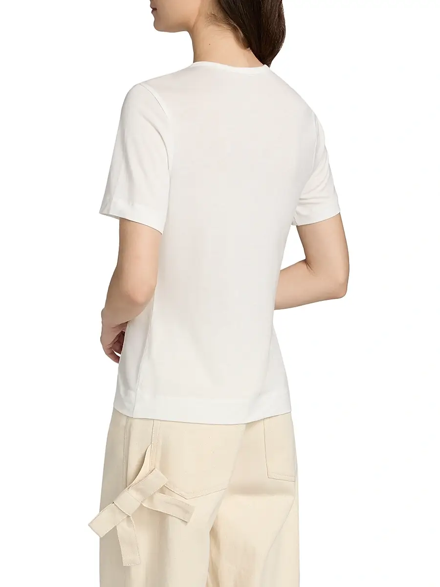 Simone Rocha Women's Satin Bow Sash Jersey T-Shirt | Thumbnail 5 Simone Rocha Women's Satin Bow Sash Jersey T-Shirt | Thumbnail 5