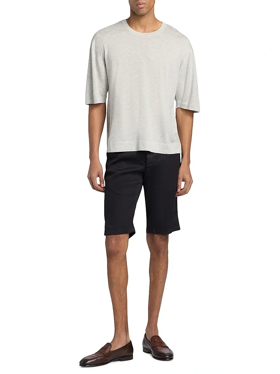 OFFICINE GÉNÉRALE Men Boris Knit Crewneck T-Shirt | Thumbnail 2