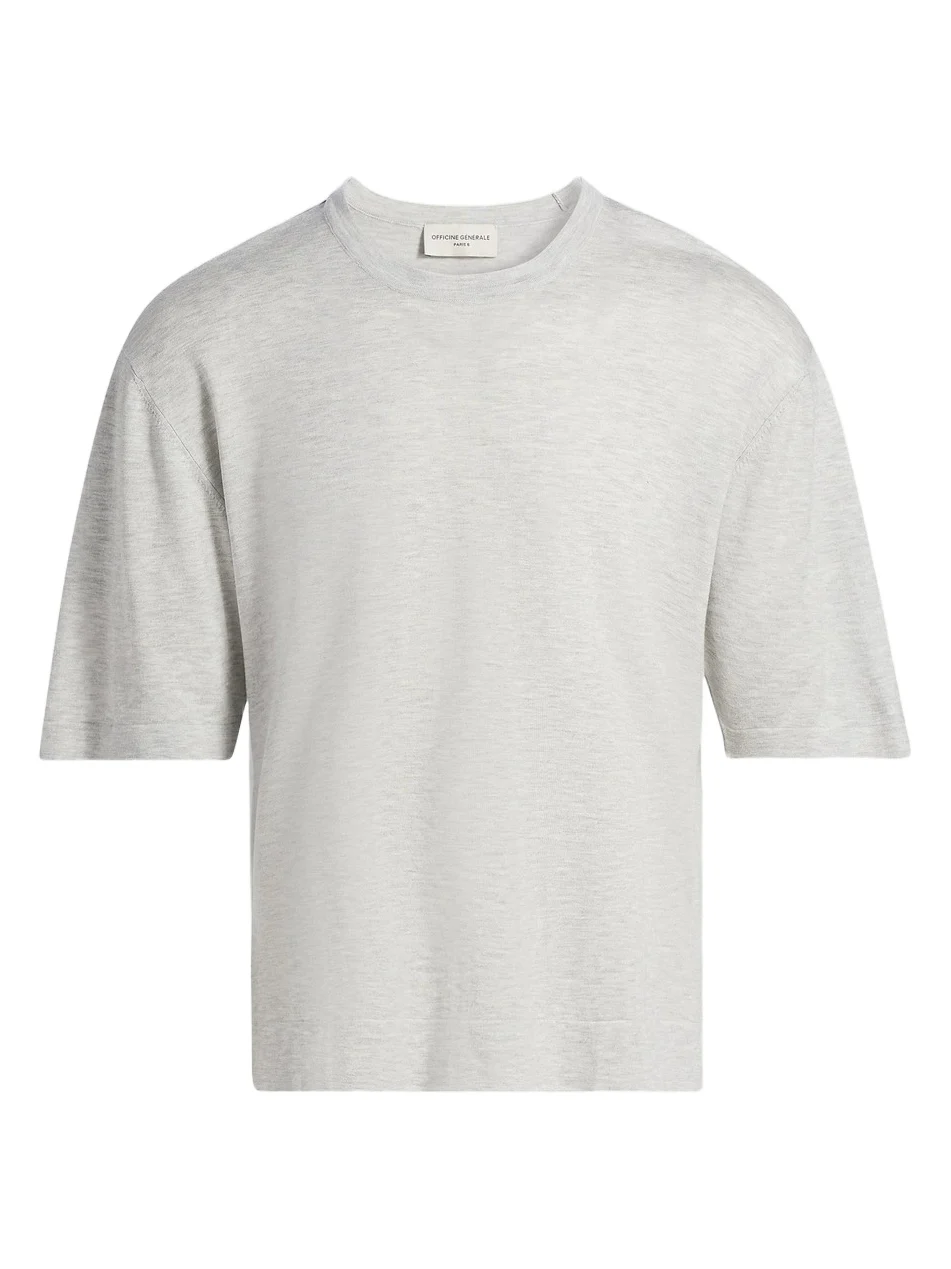 Men Boris Knit Crewneck T-Shirt Men Boris Knit Crewneck T-Shirt