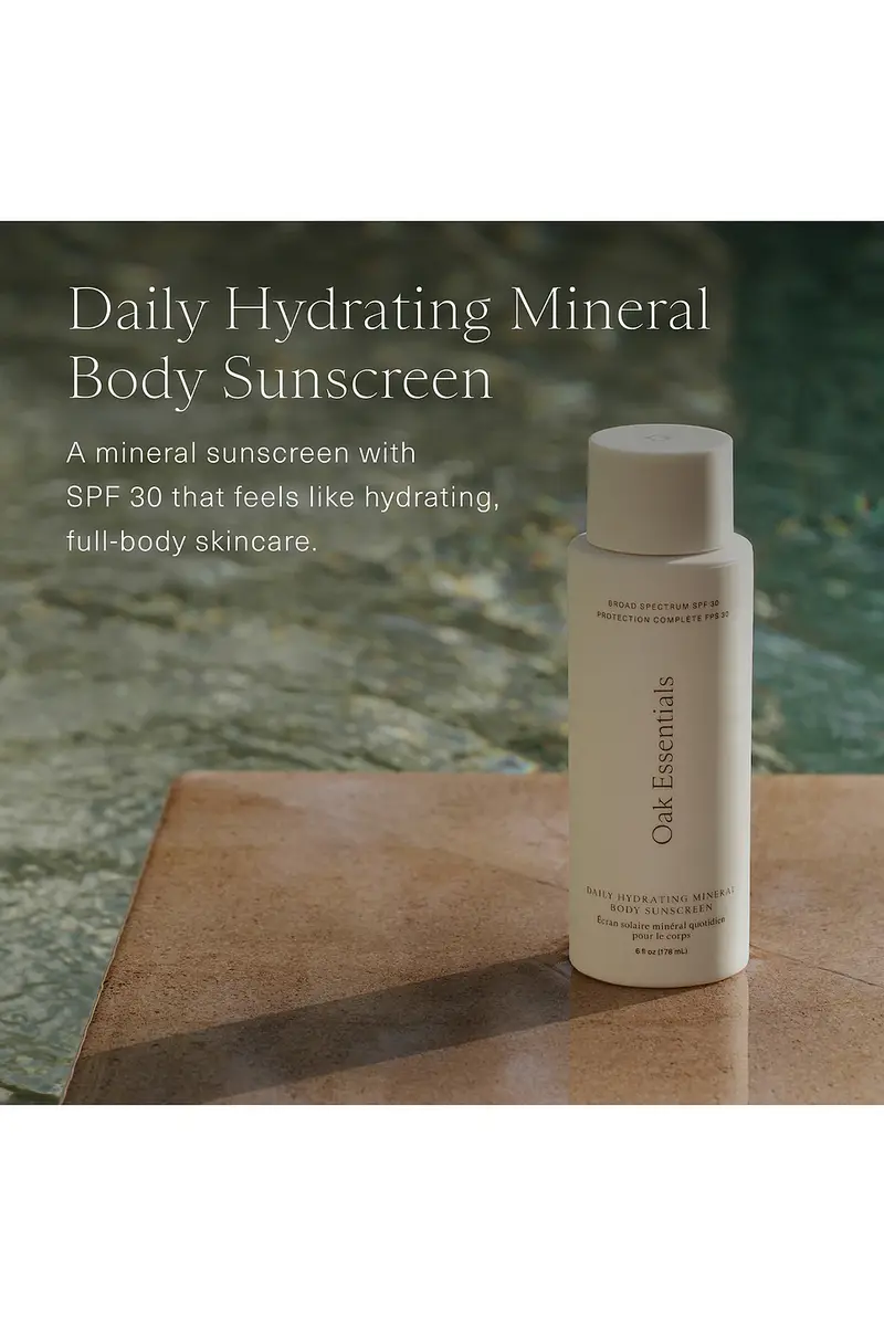 Oak Essentials Daily Hydrating Mineral Body Sunscreen SPF 30 | Thumbnail 5 Oak Essentials Daily Hydrating Mineral Body Sunscreen SPF 30 | Thumbnail 5