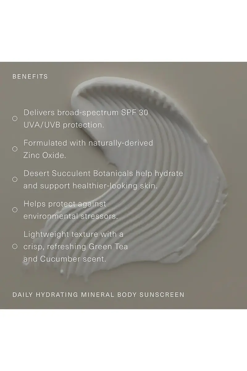 Oak Essentials Daily Hydrating Mineral Body Sunscreen SPF 30 | Thumbnail 6 Oak Essentials Daily Hydrating Mineral Body Sunscreen SPF 30 | Thumbnail 6