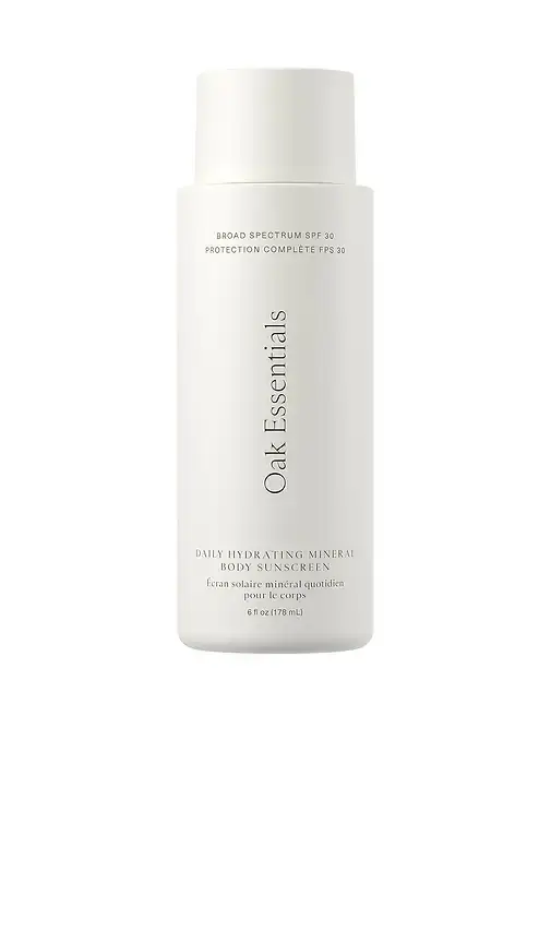 Oak Essentials Daily Hydrating Mineral Body Sunscreen SPF 30 | Image 1 Oak Essentials Daily Hydrating Mineral Body Sunscreen SPF 30 | Image 1