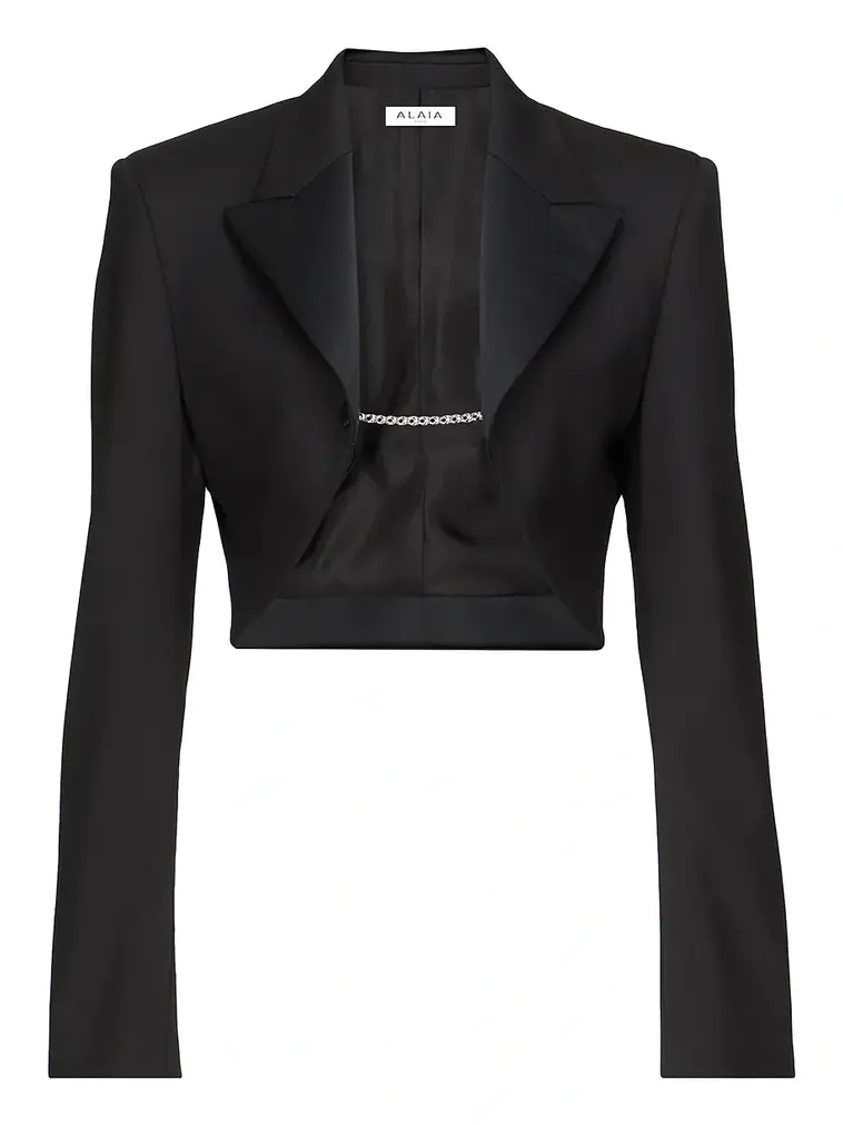 ALAΪA Tuxedo Bolero Blazer