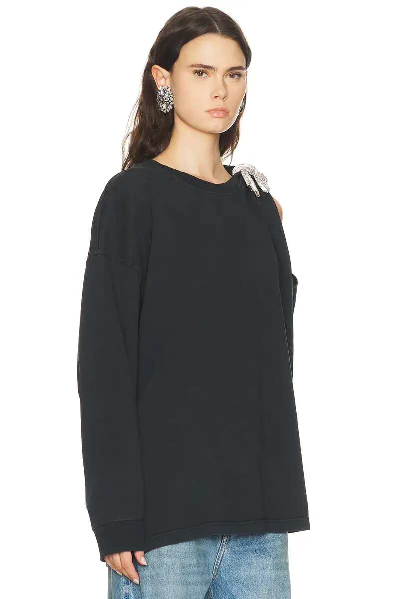 AREA Crystal Knot Long Sleeve T-Shirt | Thumbnail 2 AREA Crystal Knot Long Sleeve T-Shirt | Thumbnail 2
