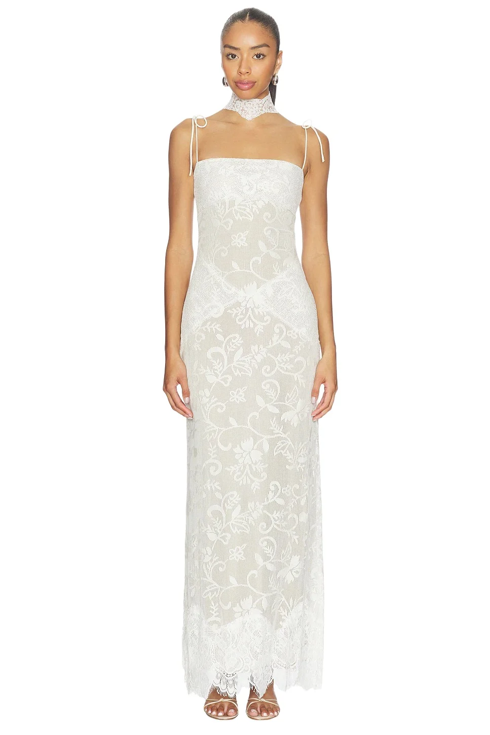 Yellow The Label Talia Lace Dress
