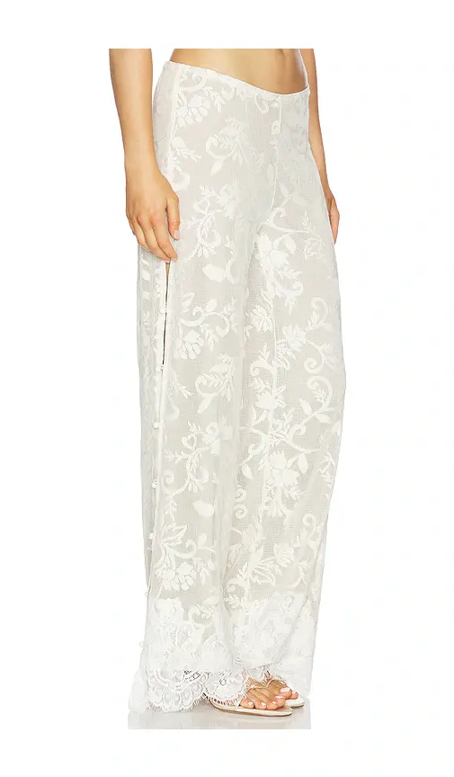 Yellow The Label Lottie Lace Pant | Thumbnail 2