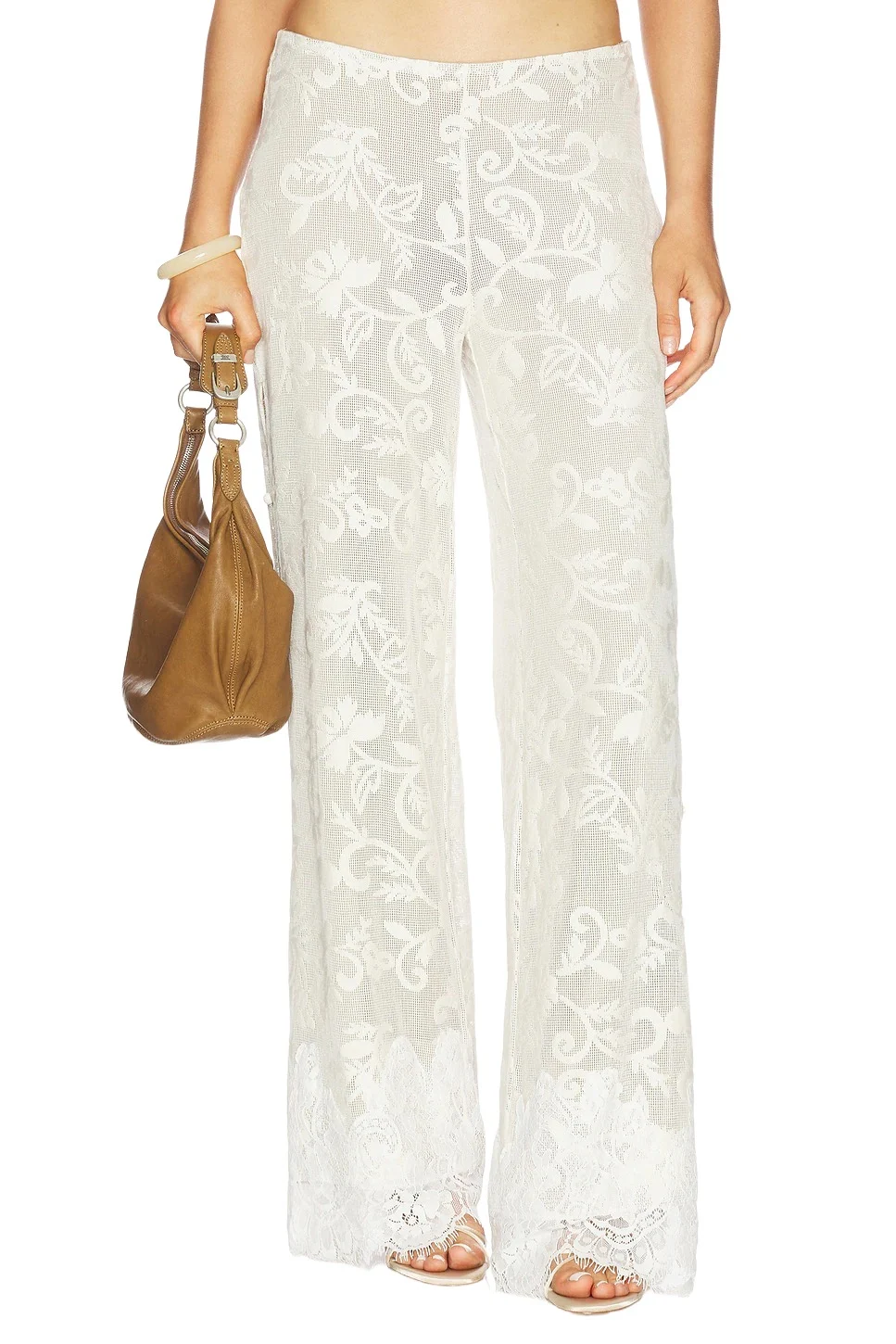 Yellow The Label Lottie Lace Pant