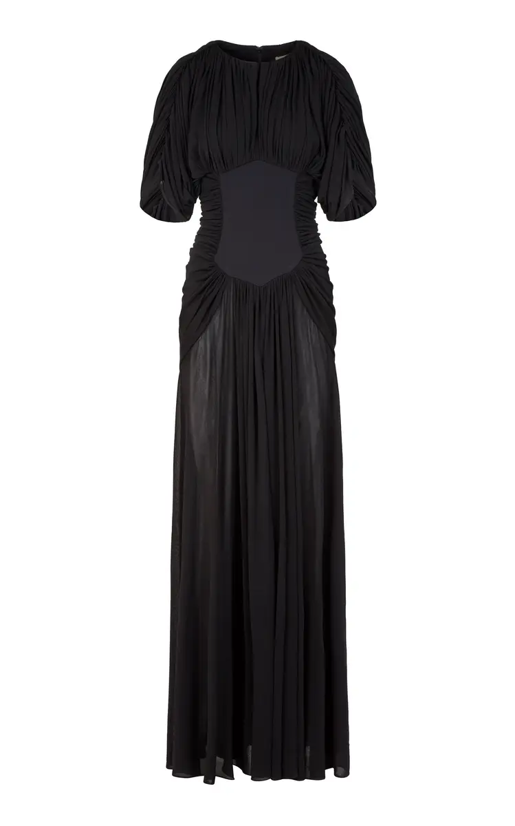 Heirlome Micka Gathered Georgette Maxi Dress