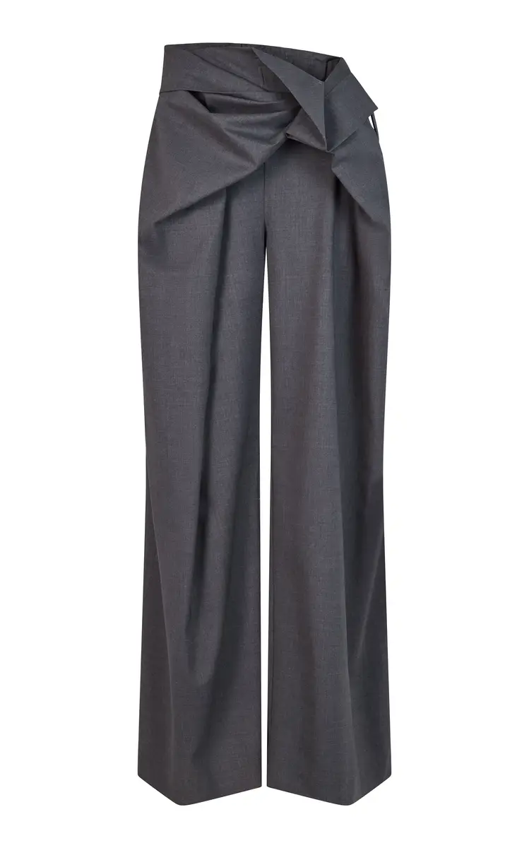 Heirlome Manuela Wool-Blend Wide-Leg Pants