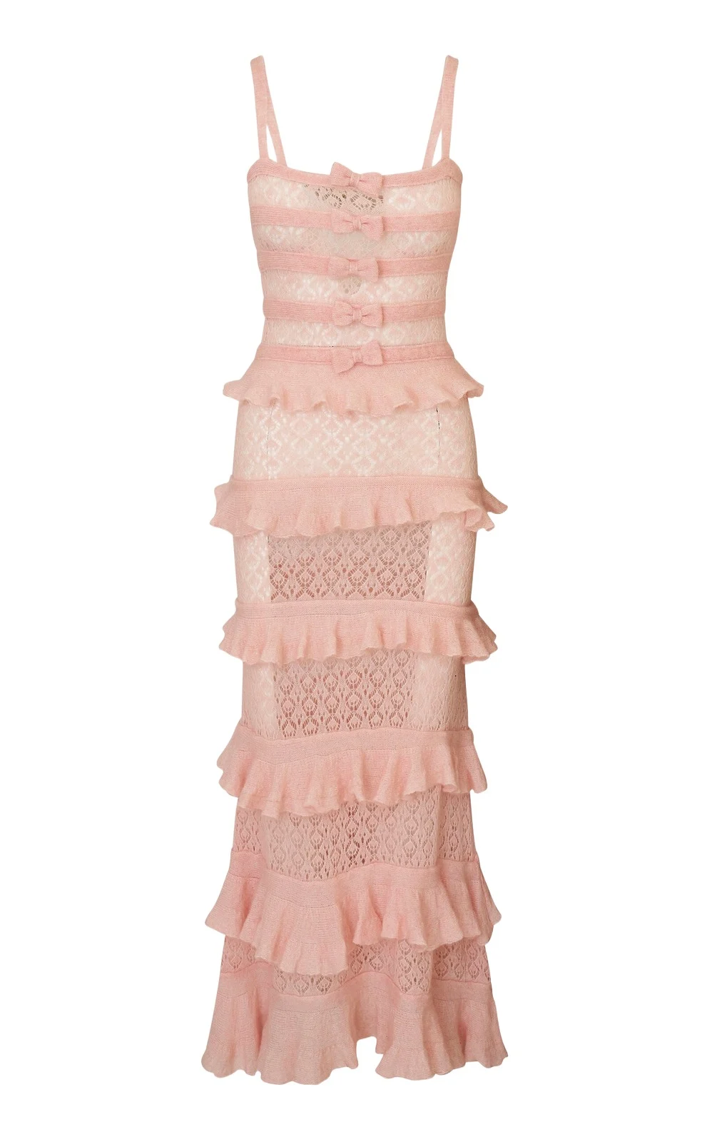 Hannelore Ruffle Wool-Blend Knit Maxi Dress Hannelore Ruffle Wool-Blend Knit Maxi Dress