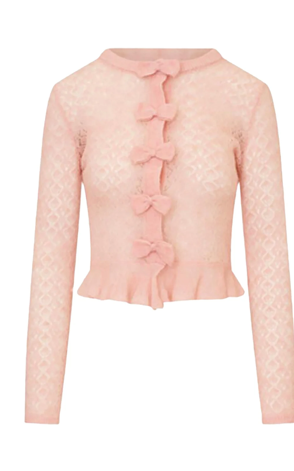 Galle Bow-Embellished Wool-Blend Cardigan Galle Bow-Embellished Wool-Blend Cardigan