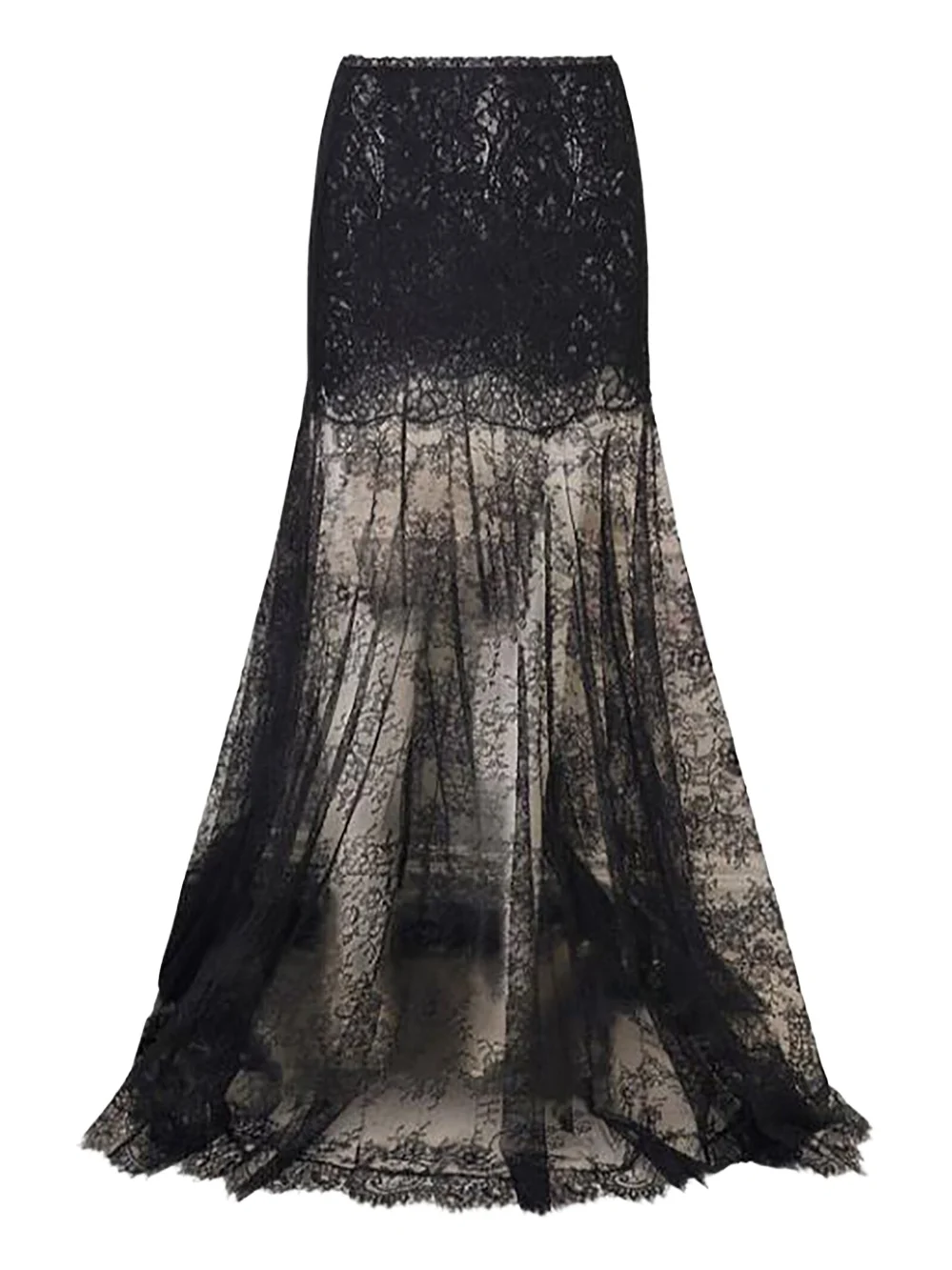 LoveShackFancy Carline Lace Maxi Skirt