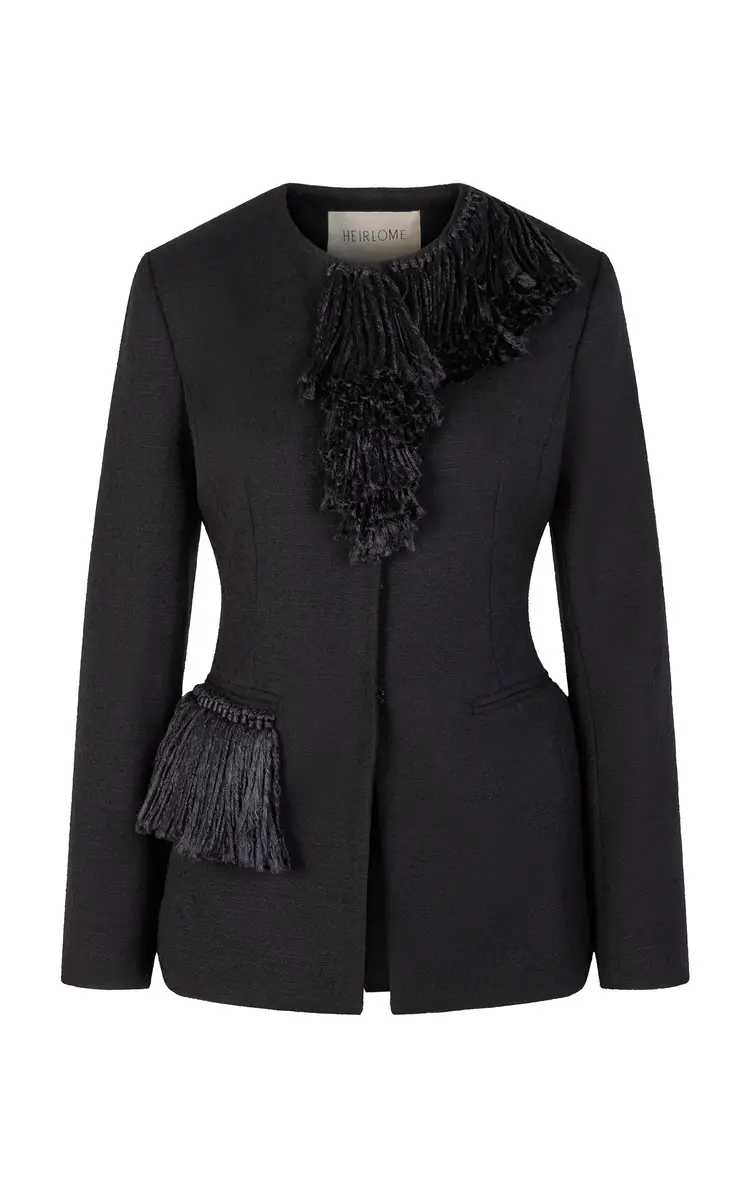 Heirlome Matilde Embellished Wool-Blend Jacket