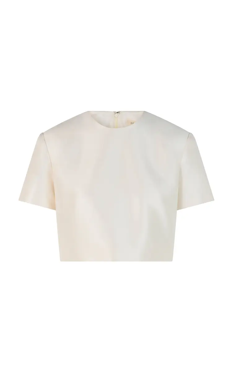 Heirlome Eliza Cropped Silk Top