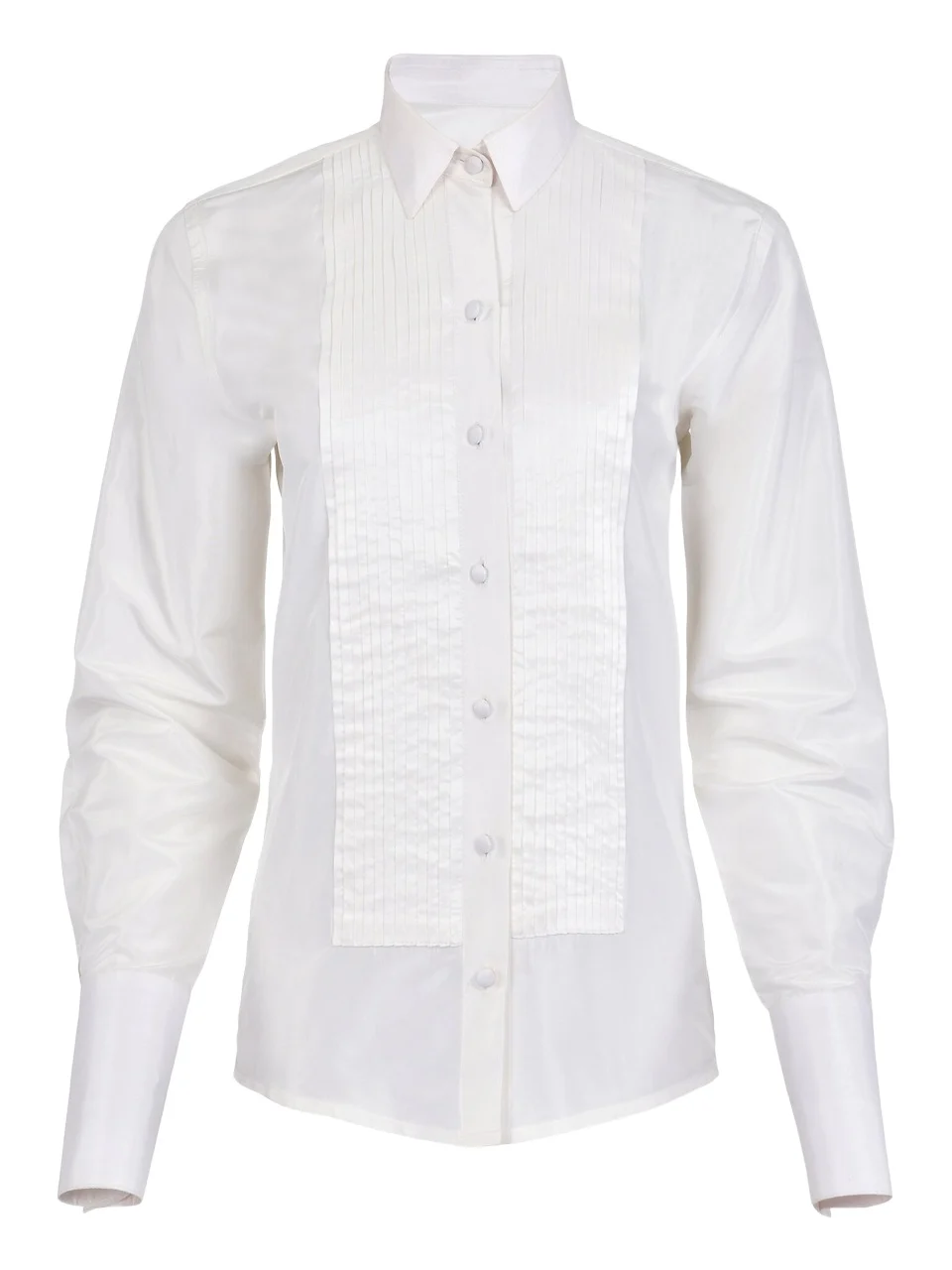 Classic Tuxedo Silk Taffeta Shirt