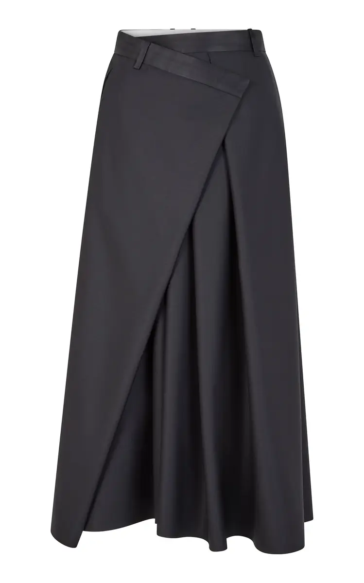 Heirlome Tetchan Wool-Blend Maxi Skirt