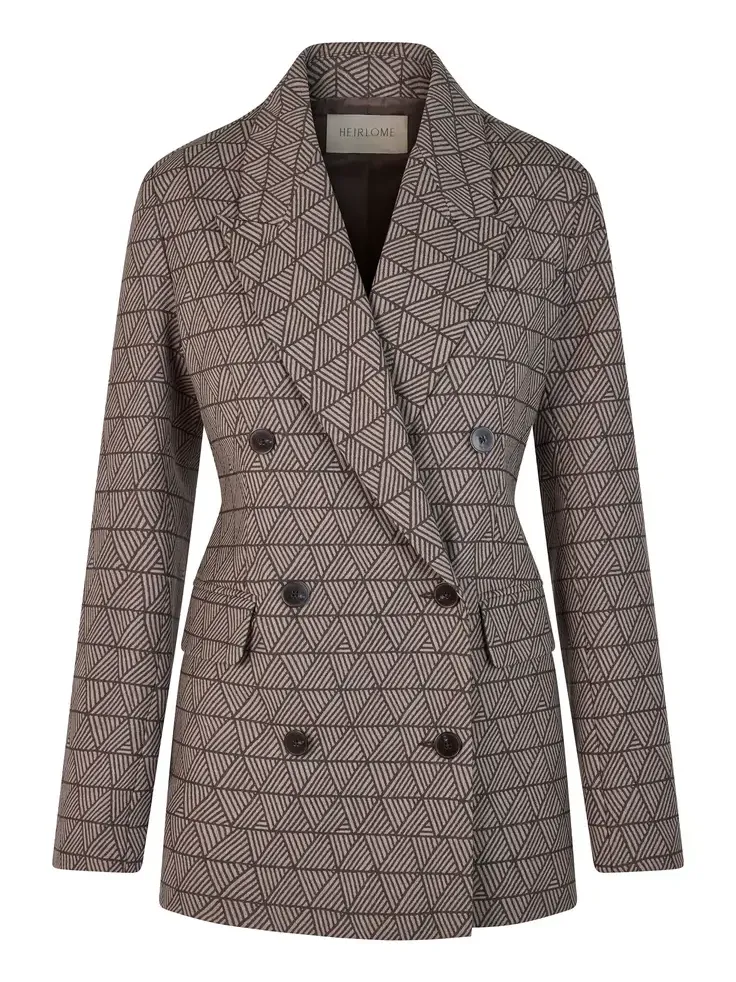 Heirlome Estelle Wool-Blend Jacquard Blazer