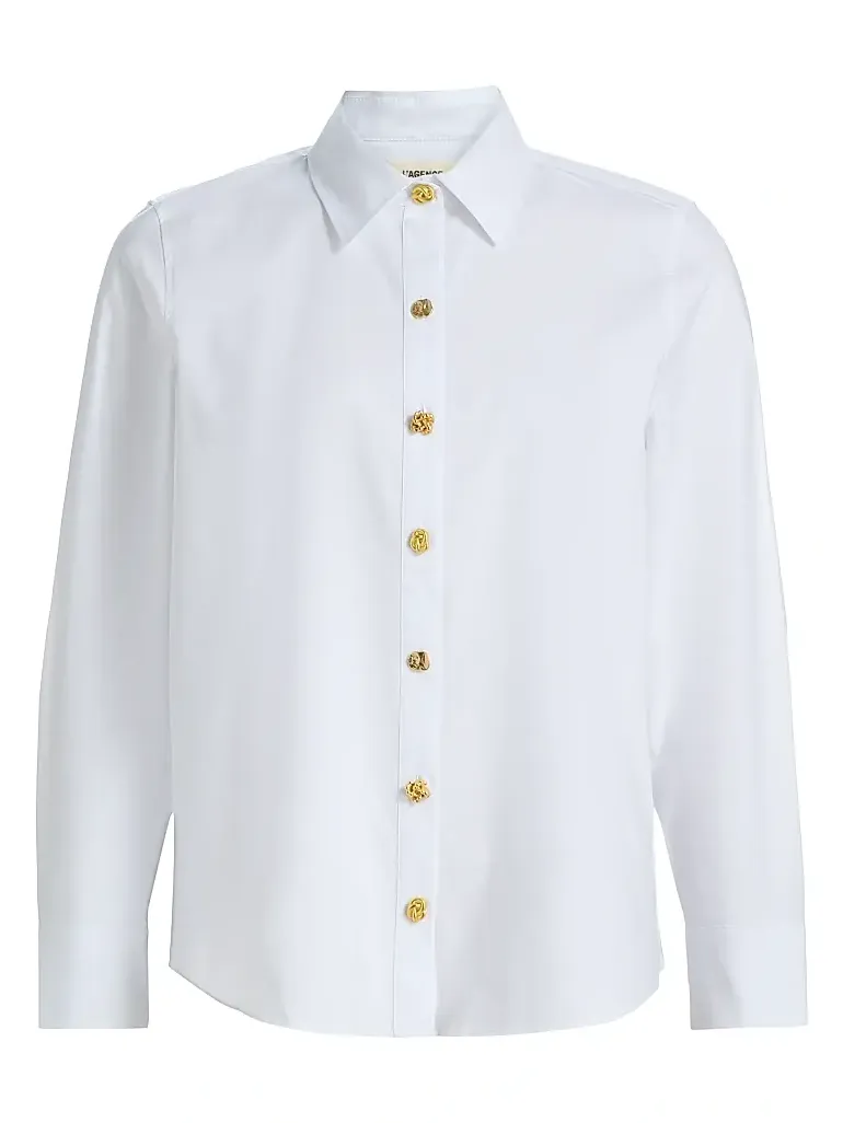 Women's Ellery Cotton-Blend Button-Front Blouse