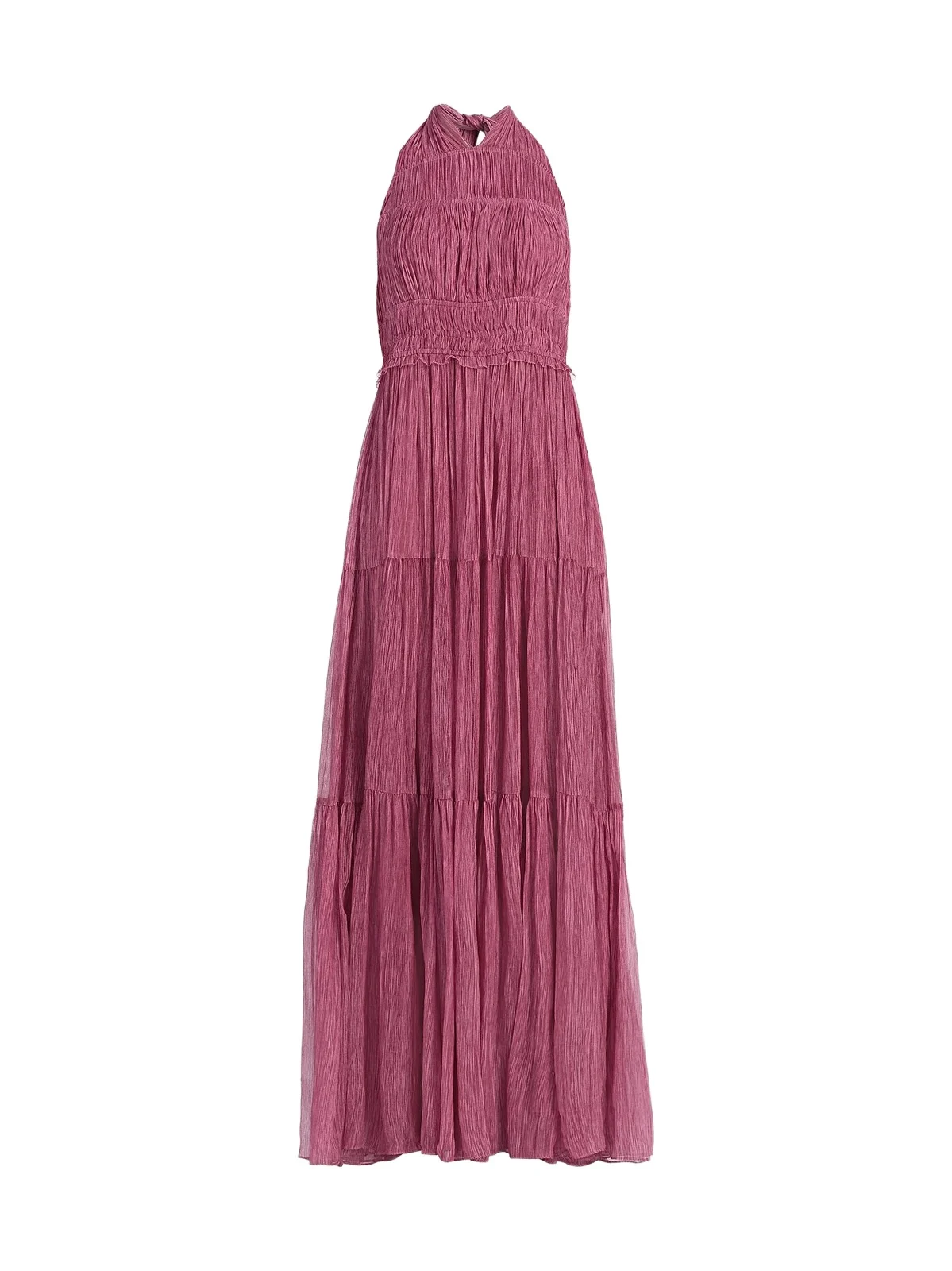 Women's Freesia Shirred Silk Chiffon Sleeveless Gown Women's Freesia Shirred Silk Chiffon Sleeveless Gown