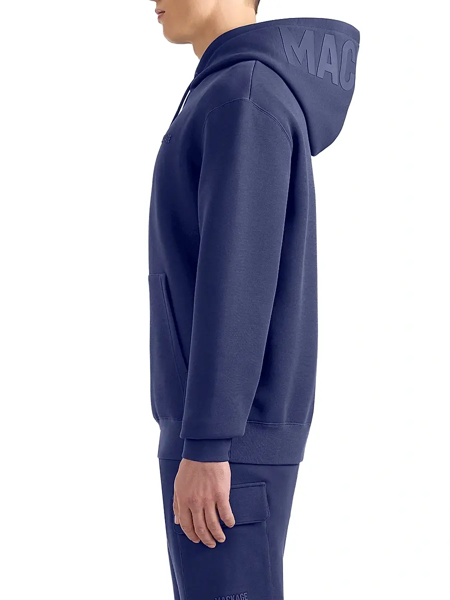 Mackage Men's Kolton Double-Face Jersey Logo Hoodie | Thumbnail 6