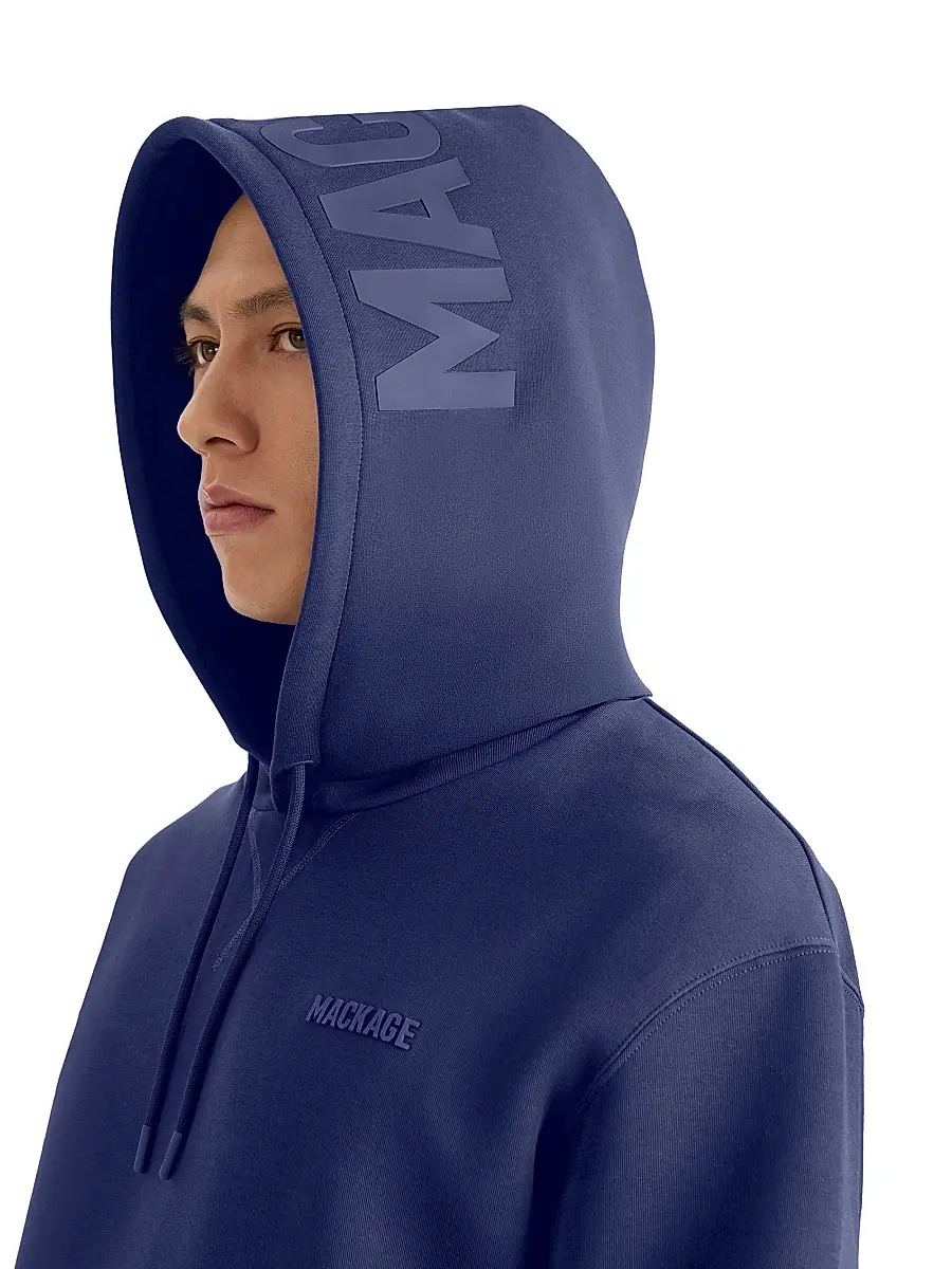 Mackage Men's Kolton Double-Face Jersey Logo Hoodie | Thumbnail 8
