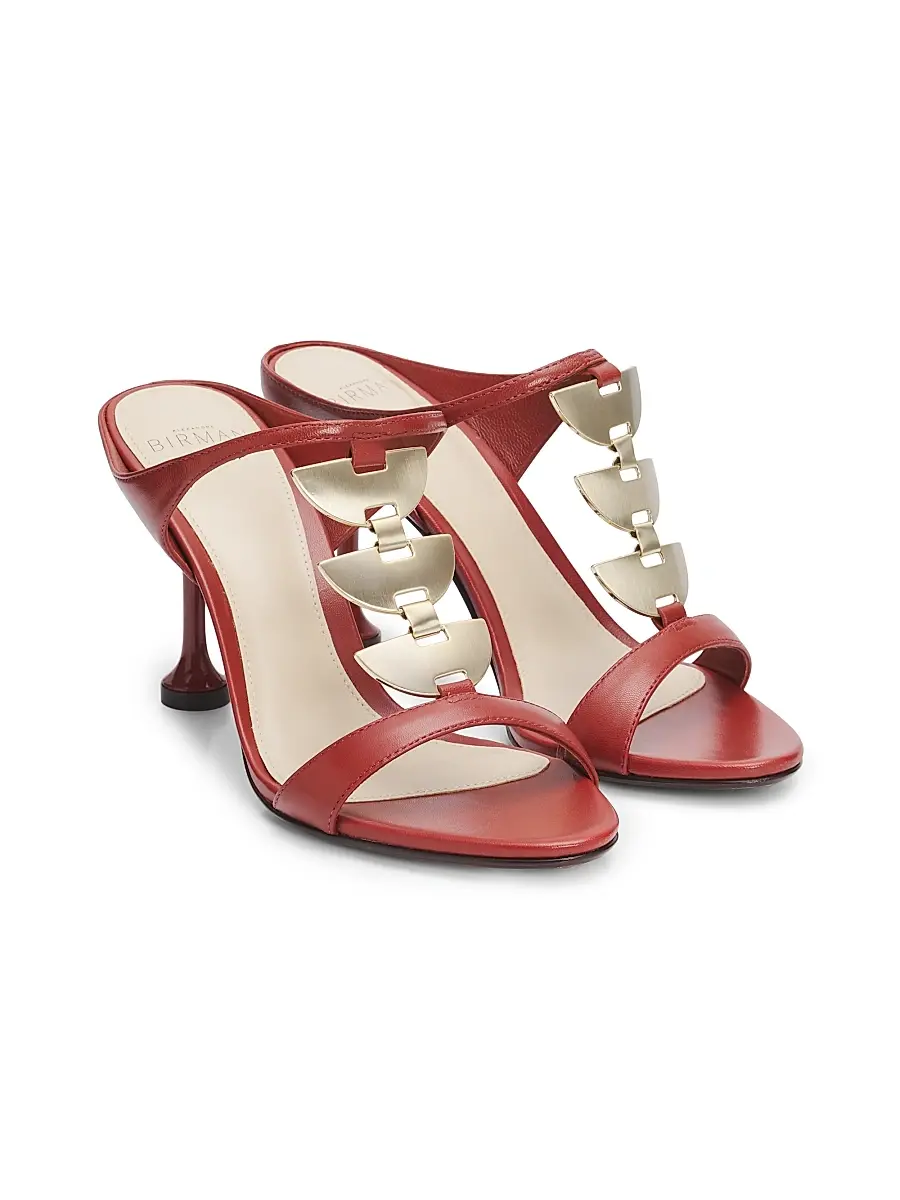 Alexandre Birman Women's Lia 85MM Leather T-Strap Sandals | Thumbnail 2 Alexandre Birman Women's Lia 85MM Leather T-Strap Sandals | Thumbnail 2