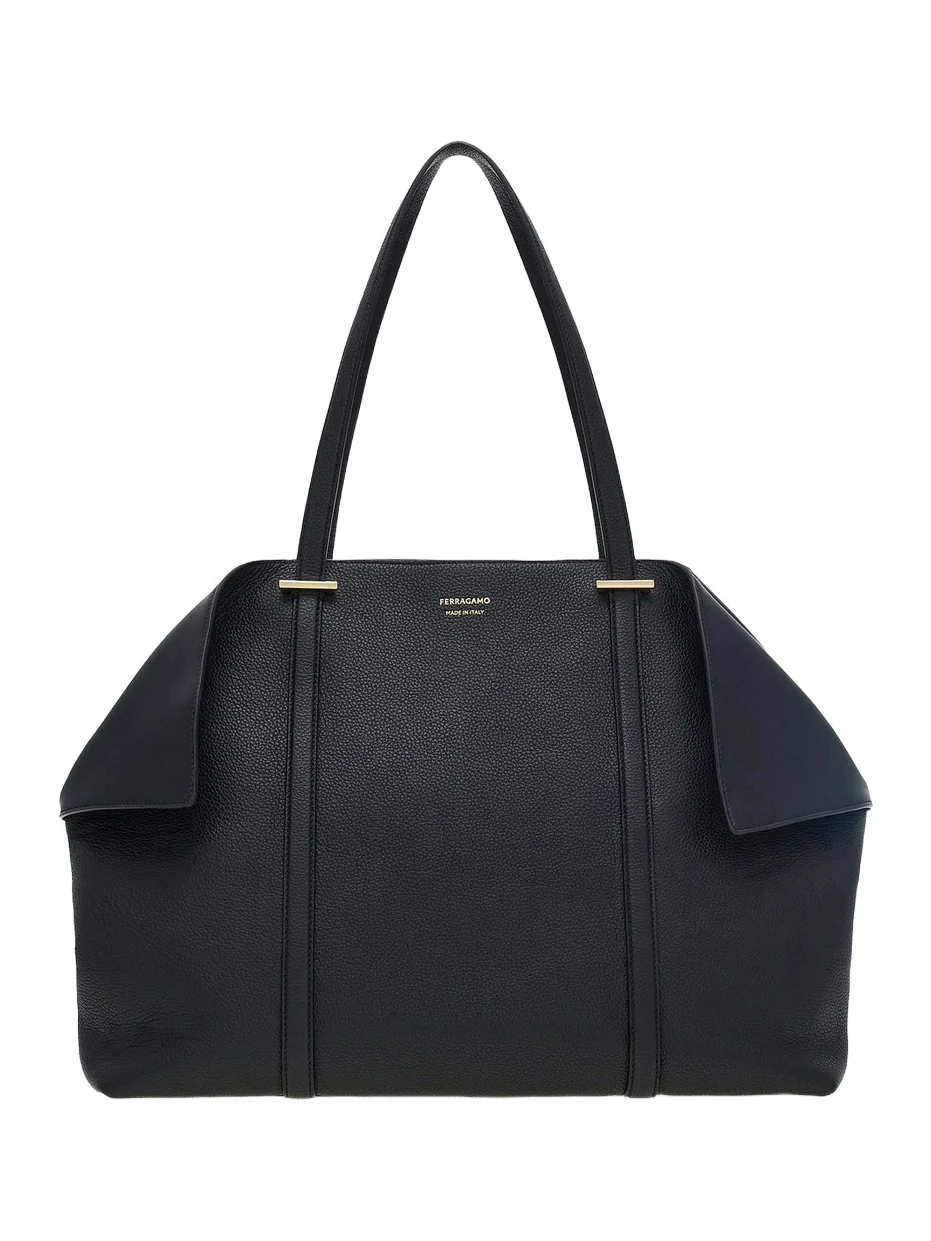 Ferragamo Women's Large Scarf Leather Top Handle Bag