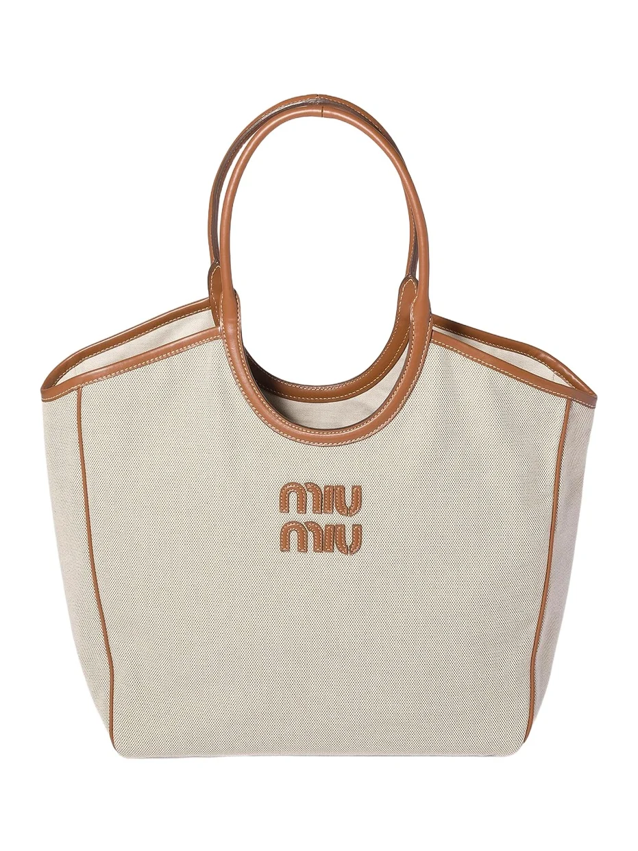 Women's Ivy Canvas and Leather Tote Bag Women's Ivy Canvas and Leather Tote Bag