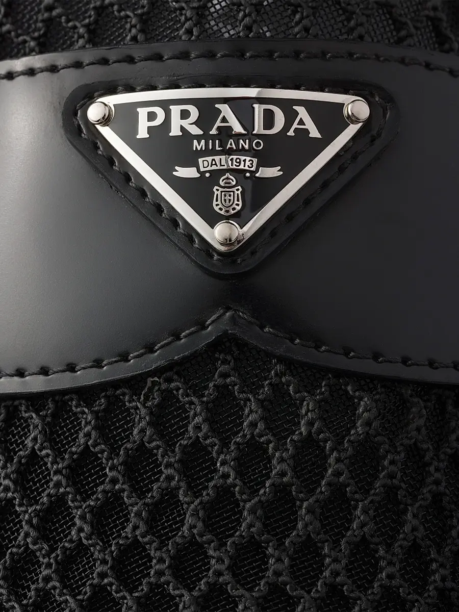 Prada Women's Mesh Fabric Mules - Black | Thumbnail 5 Prada Women's Mesh Fabric Mules - Black | Thumbnail 5