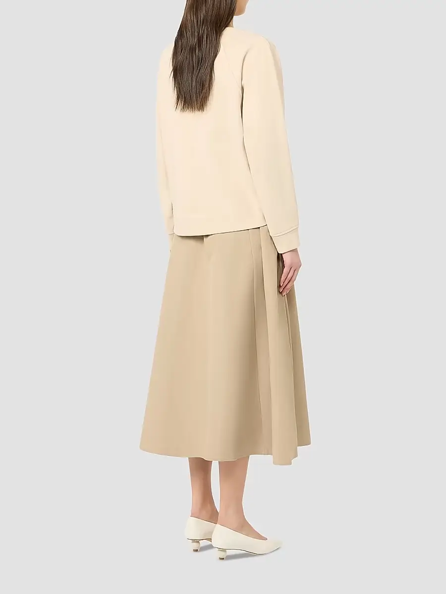 Weekend Max Mara Women's Technical Fabric and Cotton Dress - Hazelnut Brown | Thumbnail 4