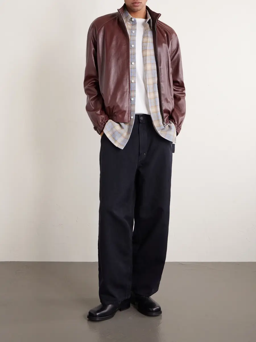 A.PRESSE Vintage Wide-Leg Cotton, Hemp and Silk-Blend Canvas Trousers - Men | Thumbnail 2 A.PRESSE Vintage Wide-Leg Cotton, Hemp and Silk-Blend Canvas Trousers - Men | Thumbnail 2