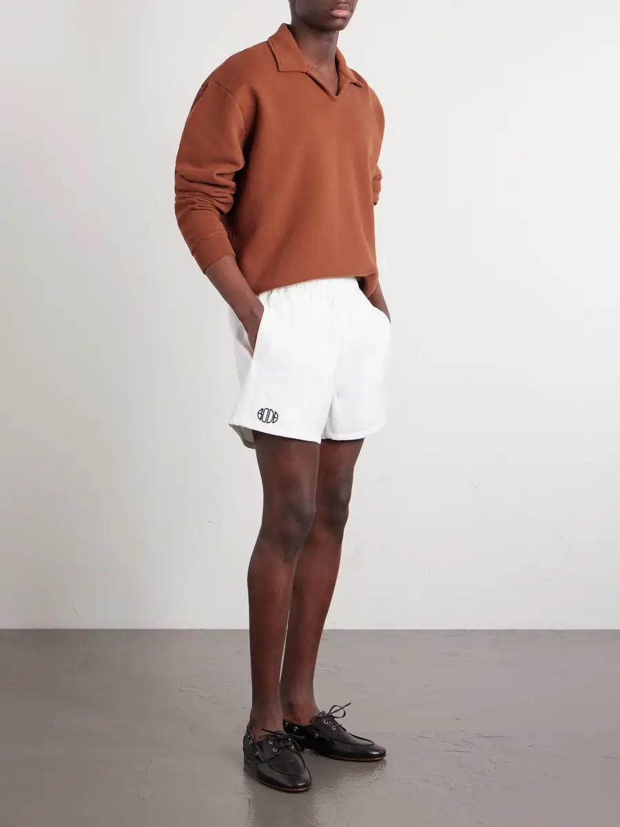 BODE Crew Polo Cotton-Jersey Sweatshirt - Men | Thumbnail 2 BODE Crew Polo Cotton-Jersey Sweatshirt - Men | Thumbnail 2
