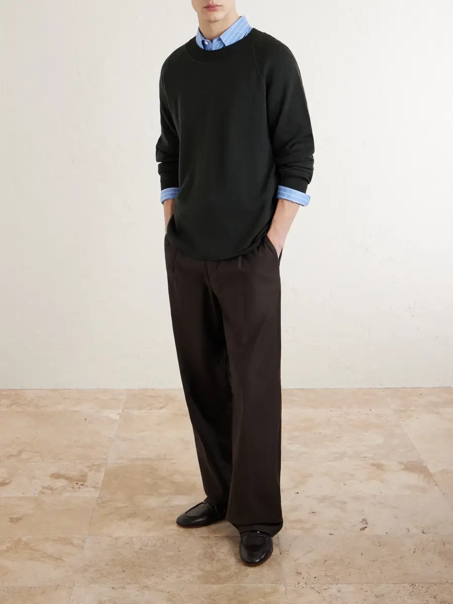 Margaret Howell MHL. Merino Wool Sweatshirt - Men | Thumbnail 2 Margaret Howell MHL. Merino Wool Sweatshirt - Men | Thumbnail 2