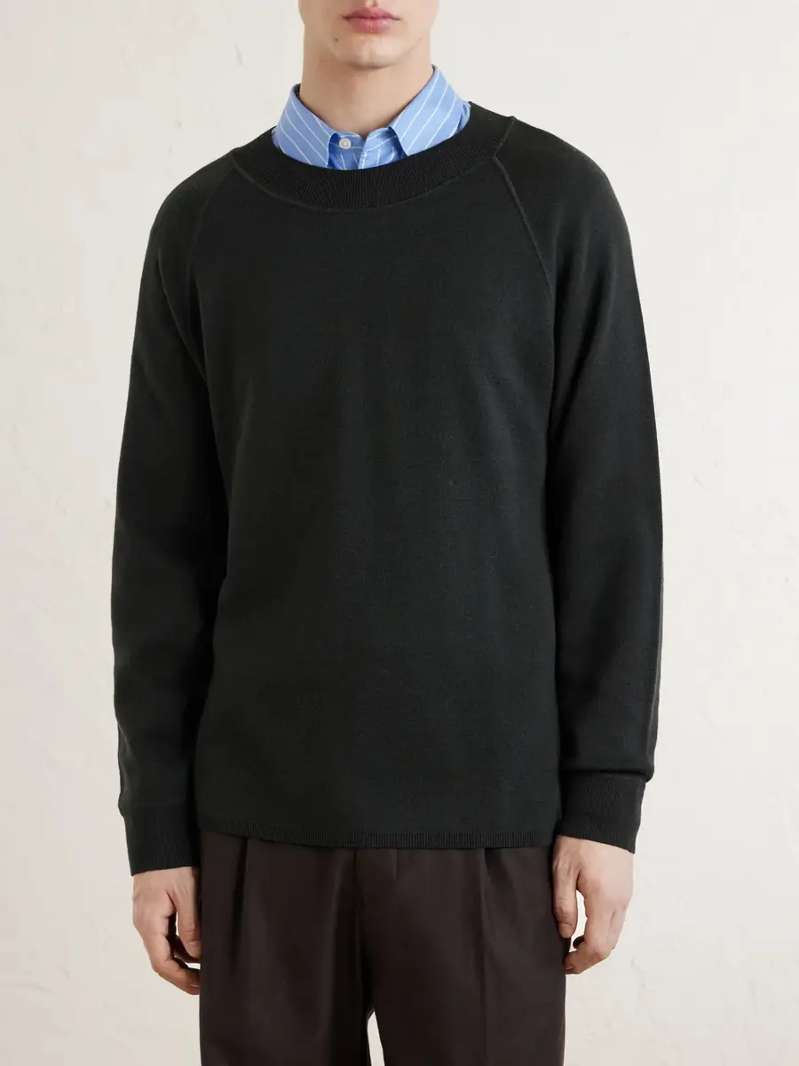 Margaret Howell MHL. Merino Wool Sweatshirt - Men | Thumbnail 3 Margaret Howell MHL. Merino Wool Sweatshirt - Men | Thumbnail 3