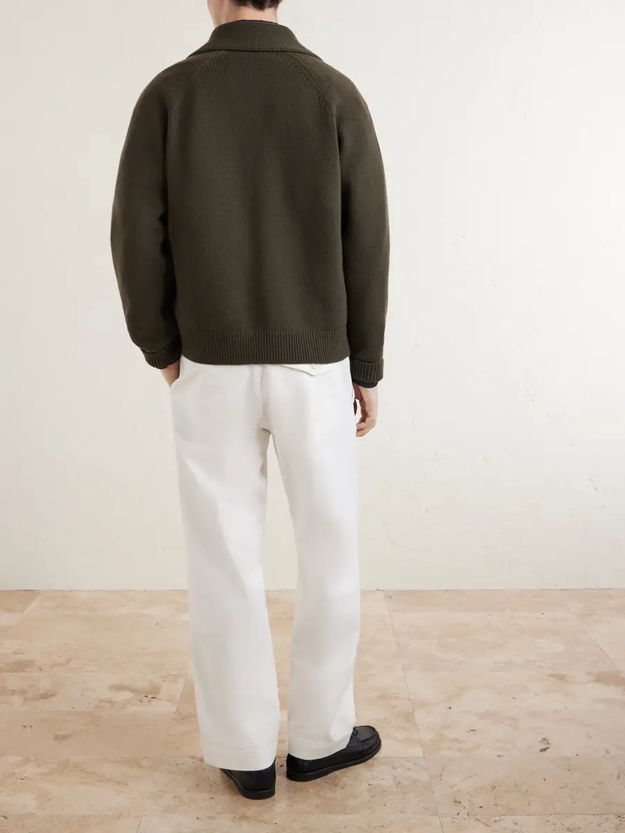 Margaret Howell Merino Wool Zip-Up Cardigan - Men | Thumbnail 4 Margaret Howell Merino Wool Zip-Up Cardigan - Men | Thumbnail 4