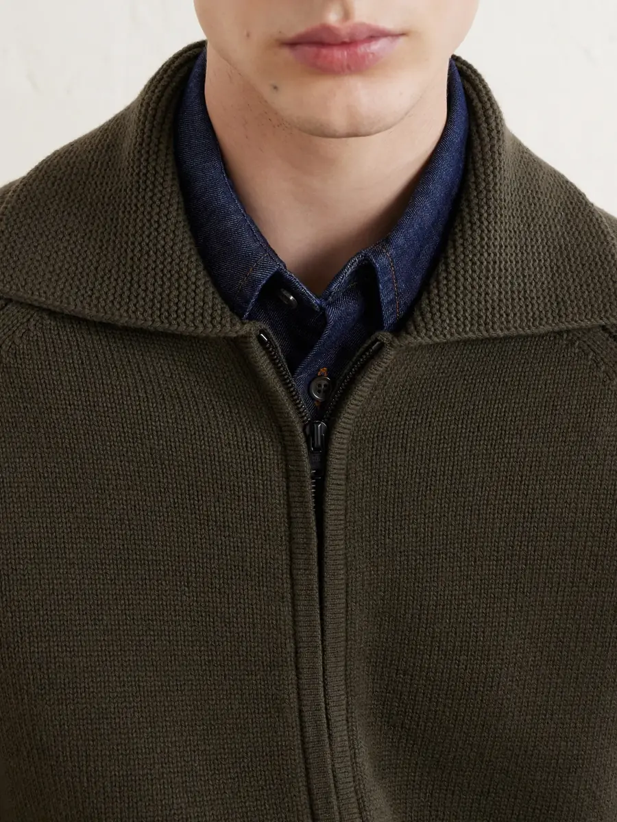 Margaret Howell Merino Wool Zip-Up Cardigan - Men | Thumbnail 5 Margaret Howell Merino Wool Zip-Up Cardigan - Men | Thumbnail 5