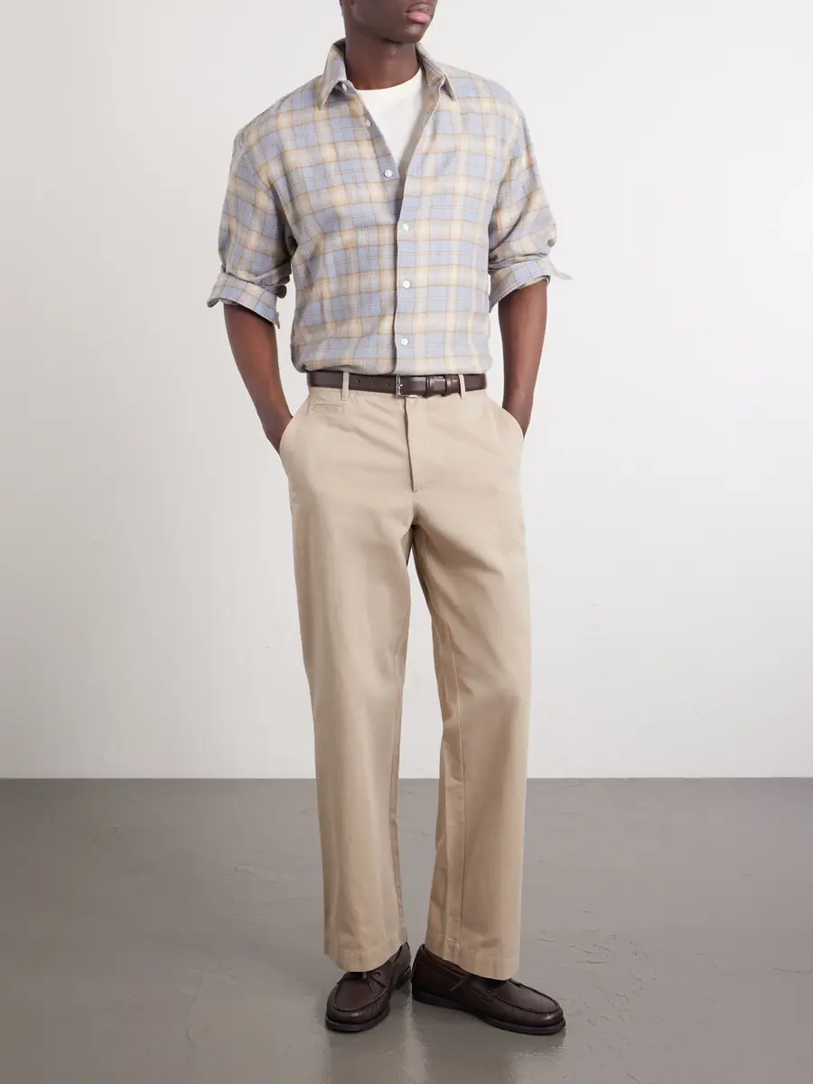 Portuguese Flannel Labura Straight-Leg Organic Cotton-Twill Trousers - Men | Thumbnail 2 Portuguese Flannel Labura Straight-Leg Organic Cotton-Twill Trousers - Men | Thumbnail 2