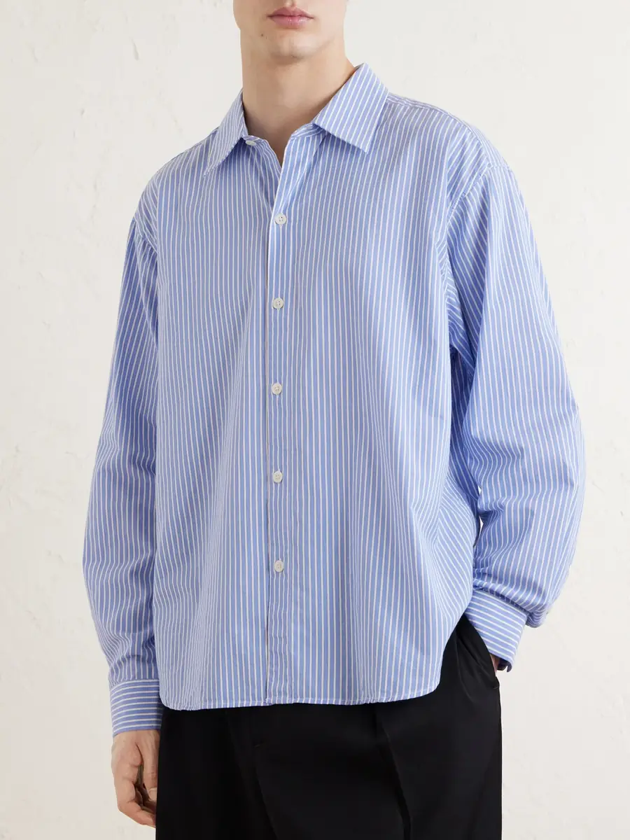 mfpen Generous Striped Cotton Shirt - Men | Thumbnail 3 mfpen Generous Striped Cotton Shirt - Men | Thumbnail 3