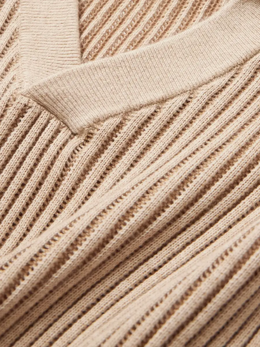 Frescobol Carioca Rino Ribbed-Knit Cotton-Blend Polo Shirt - Men | Thumbnail 4 Frescobol Carioca Rino Ribbed-Knit Cotton-Blend Polo Shirt - Men | Thumbnail 4
