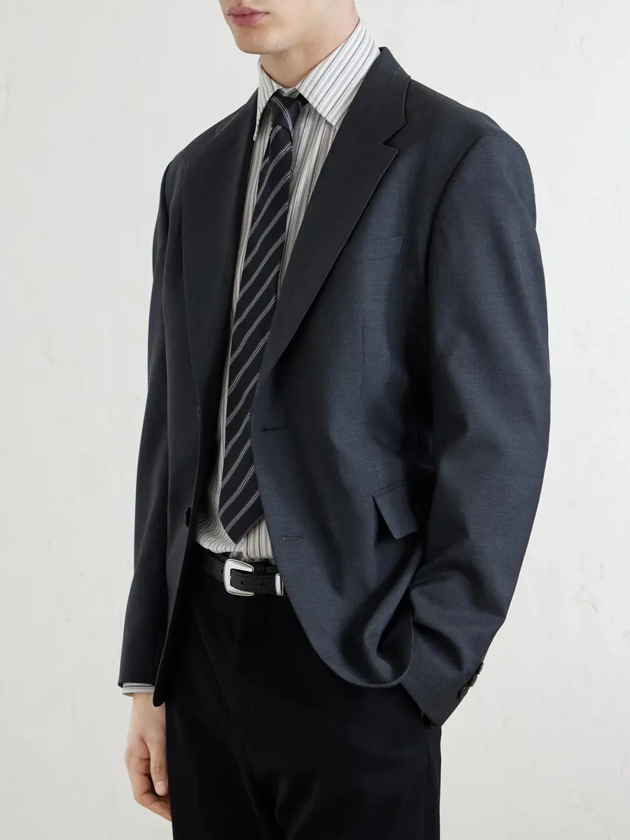 mfpen Banquet 7cm Striped Silk-Jacquard Tie - Men | Thumbnail 2