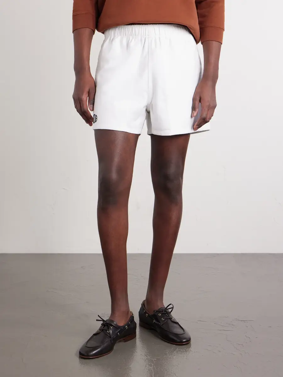 BODE Field Straight-Leg Logo-Embroidered Cotton-Twill Shorts - Men | Thumbnail 3 BODE Field Straight-Leg Logo-Embroidered Cotton-Twill Shorts - Men | Thumbnail 3