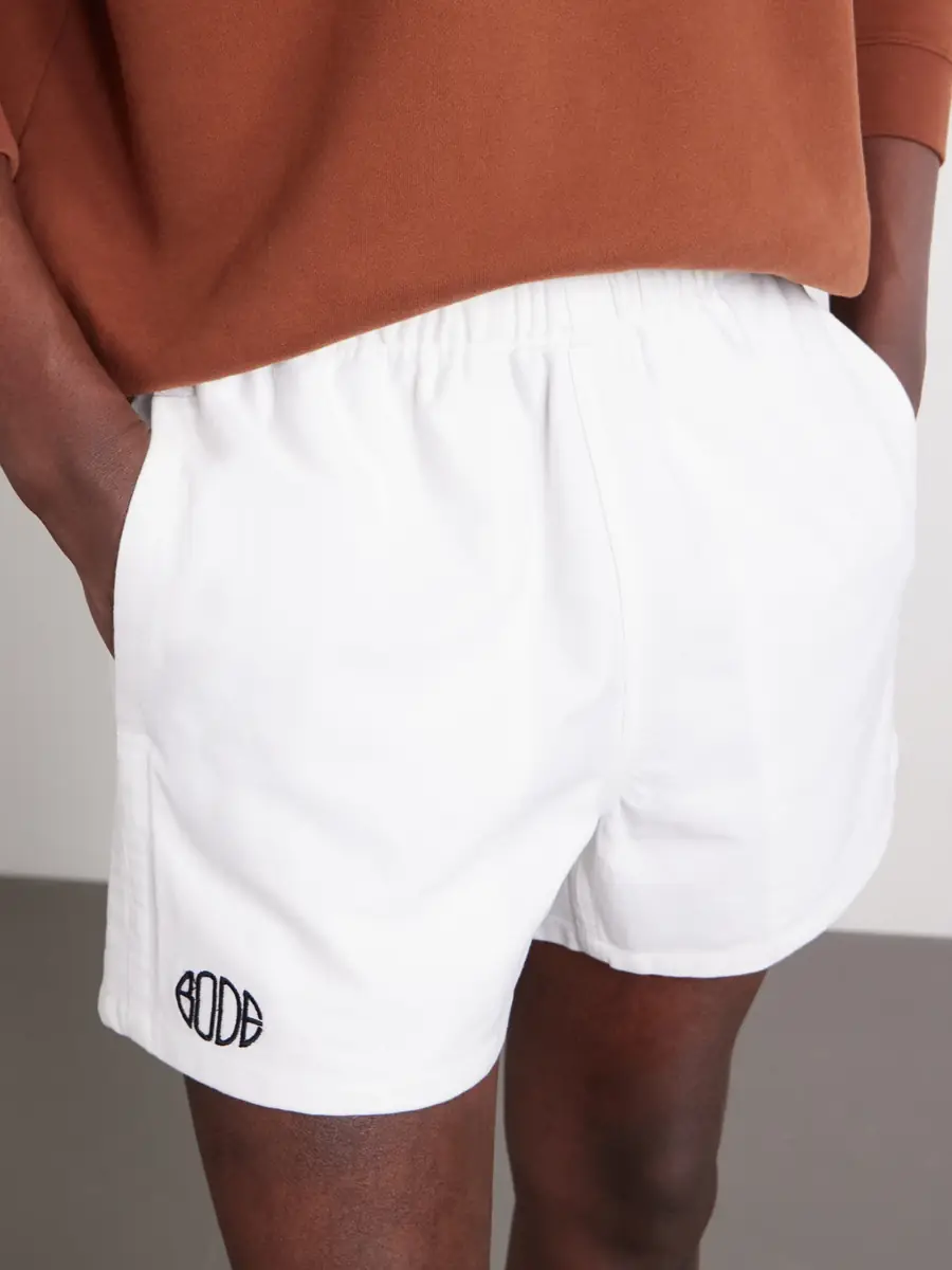 BODE Field Straight-Leg Logo-Embroidered Cotton-Twill Shorts - Men | Thumbnail 5 BODE Field Straight-Leg Logo-Embroidered Cotton-Twill Shorts - Men | Thumbnail 5