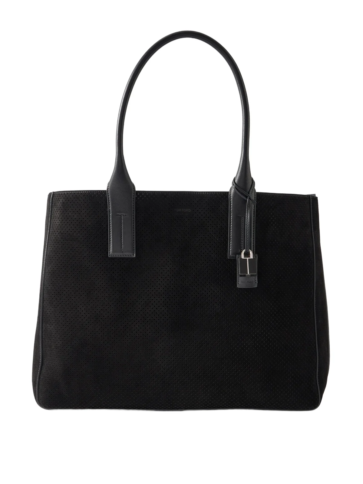 Perforated Suede Tote Bag - Men
