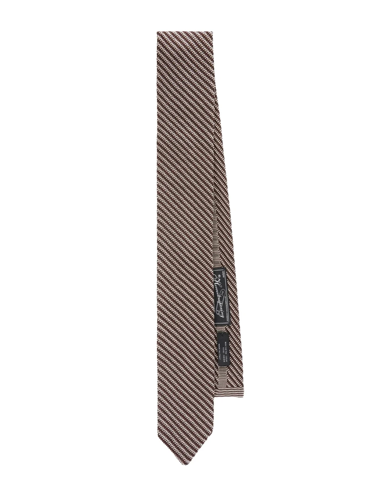 mfpen 6cm Striped Knitted Silk Tie - Men