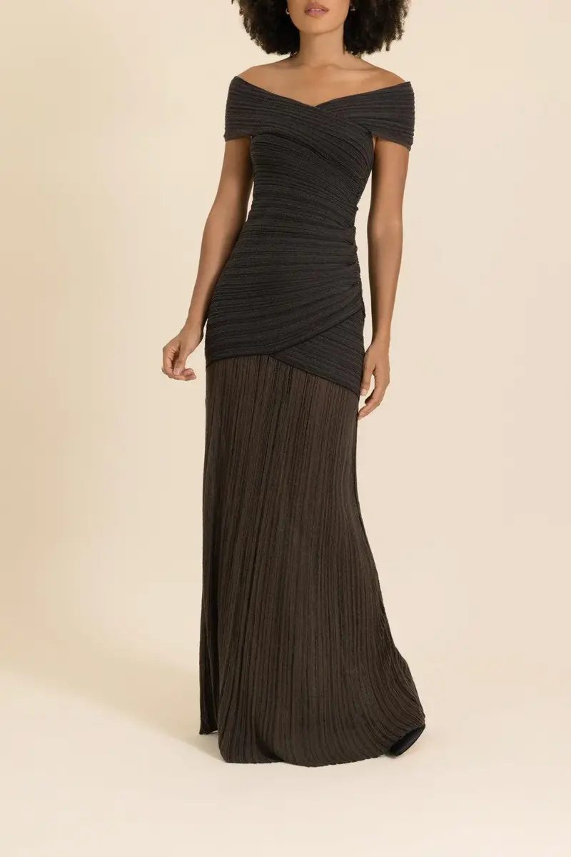 Balmain Off The Shoulder Light Knit Dress | Thumbnail 2