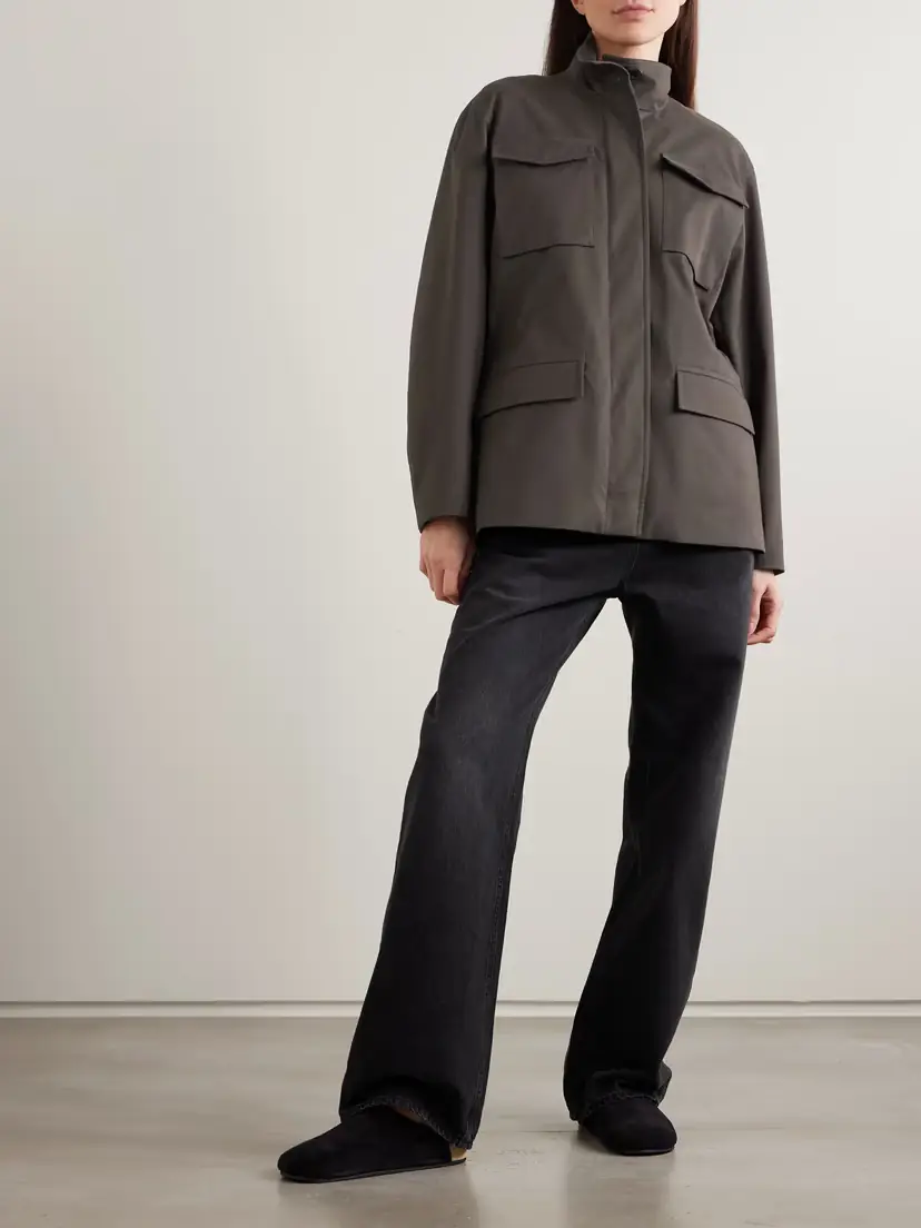 The Row Floriane Stretch Cotton And Cashmere-blend Field Jacket | Thumbnail 2