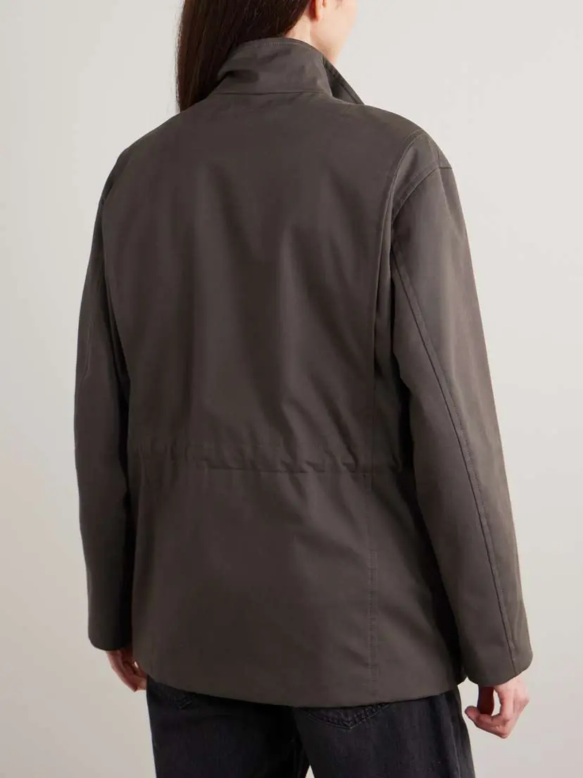 The Row Floriane Stretch Cotton And Cashmere-blend Field Jacket | Thumbnail 3