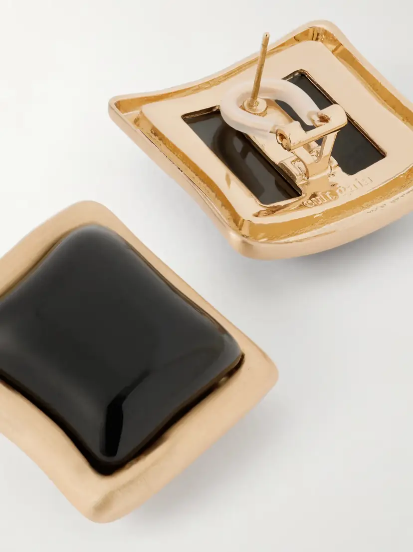 Cult Gaia Suni Gold-tone And Resin Earrings | Thumbnail 3