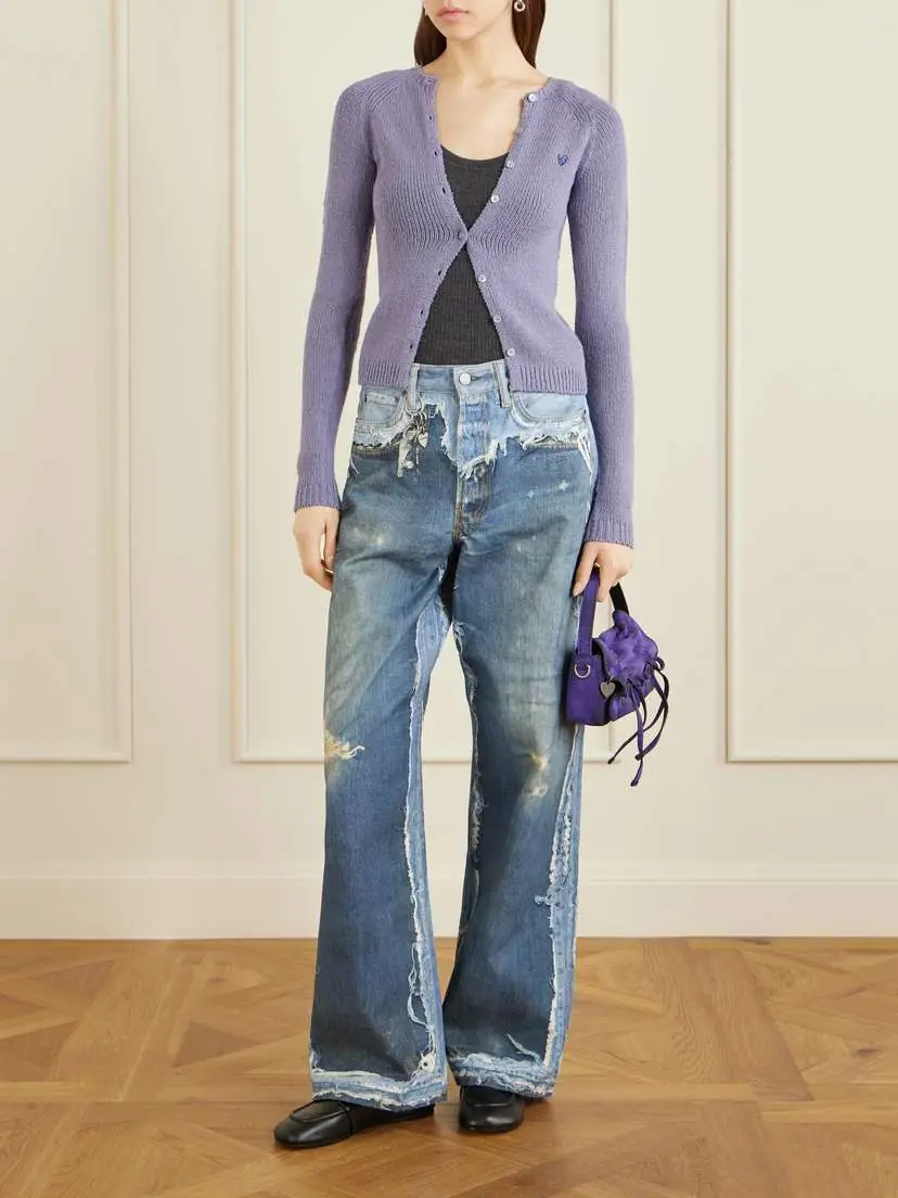 Acne Studios Micro Distressed Suede Shoulder Bag | Thumbnail 3 Acne Studios Micro Distressed Suede Shoulder Bag | Thumbnail 3