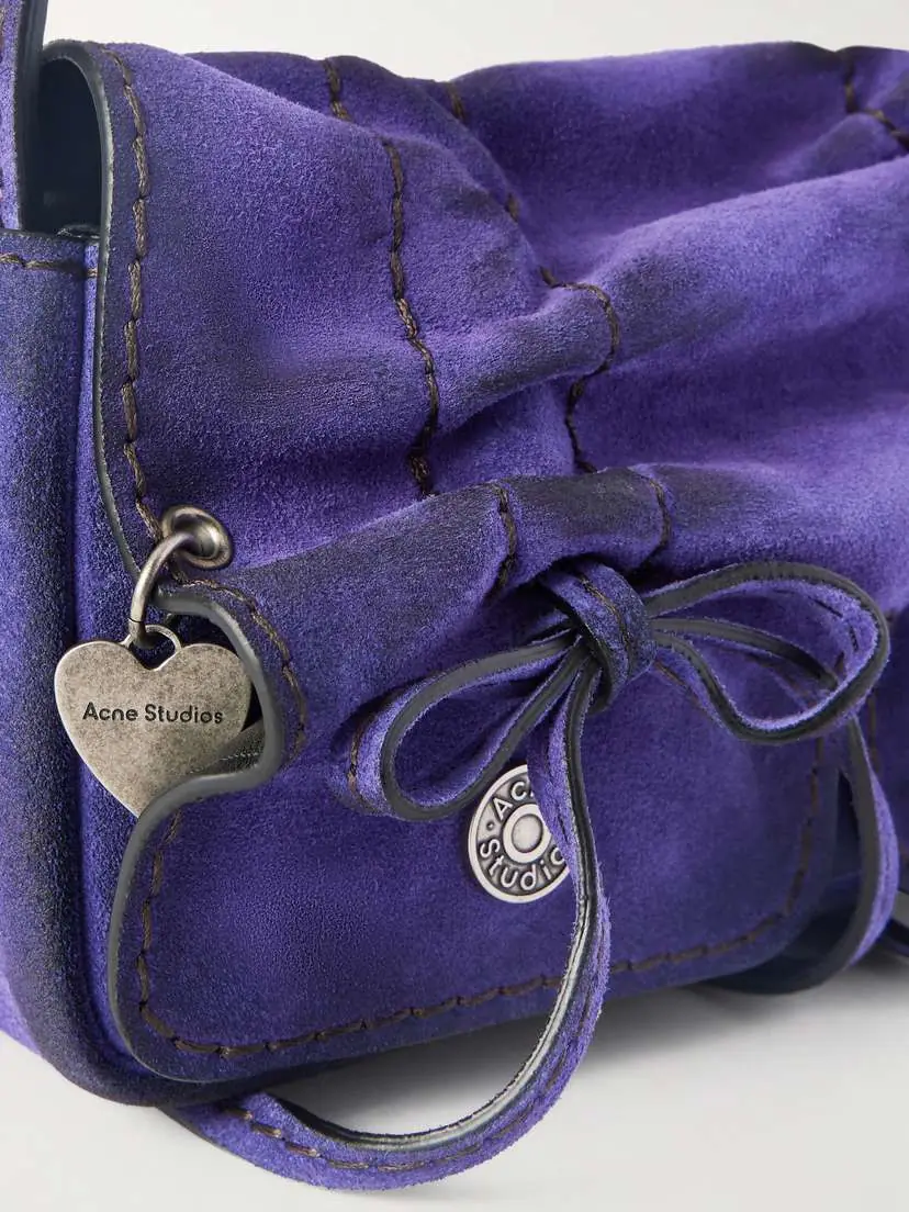 Acne Studios Micro Distressed Suede Shoulder Bag | Thumbnail 5 Acne Studios Micro Distressed Suede Shoulder Bag | Thumbnail 5
